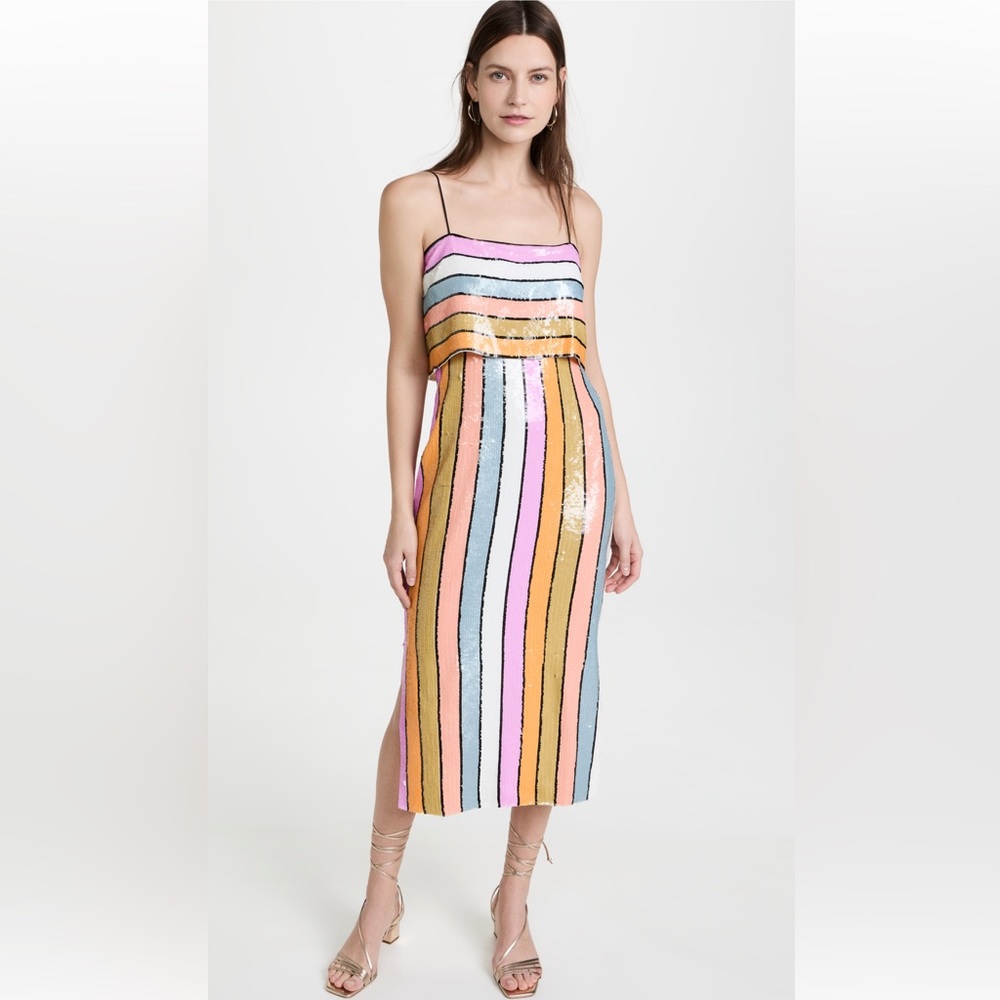 Veronica Beard Ivanna Sequined Midi Dress Size 6